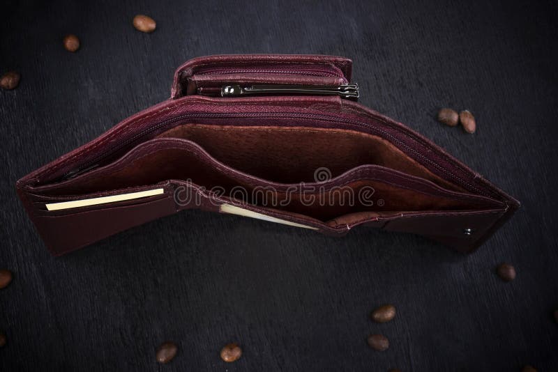 Bruine women& x27; s portefeuille stock afbeeldingen Bruine women& x27; s portefeuille stock afbeeldingen