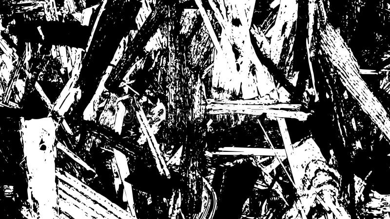 Bruit blanc d'animation abstraite de Digital sur le fond noir illustration de vecteur