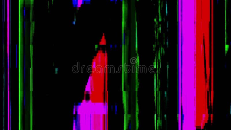 Bruit de pixel couleur brillante 8 bits distorsion analogique clips vidéos