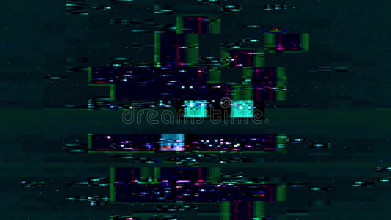 Bruit numérique de pixels de distorsion de transition réelle du problème banque de vidéos