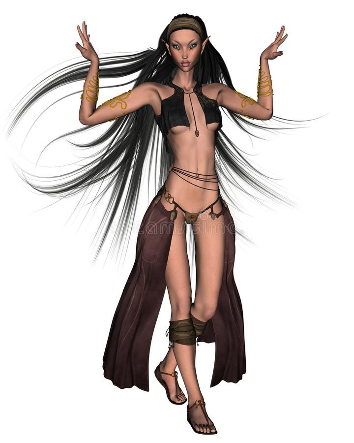 Bruja de Elven - 1 libre illustration Bruja de Elven - 1 libre illustration