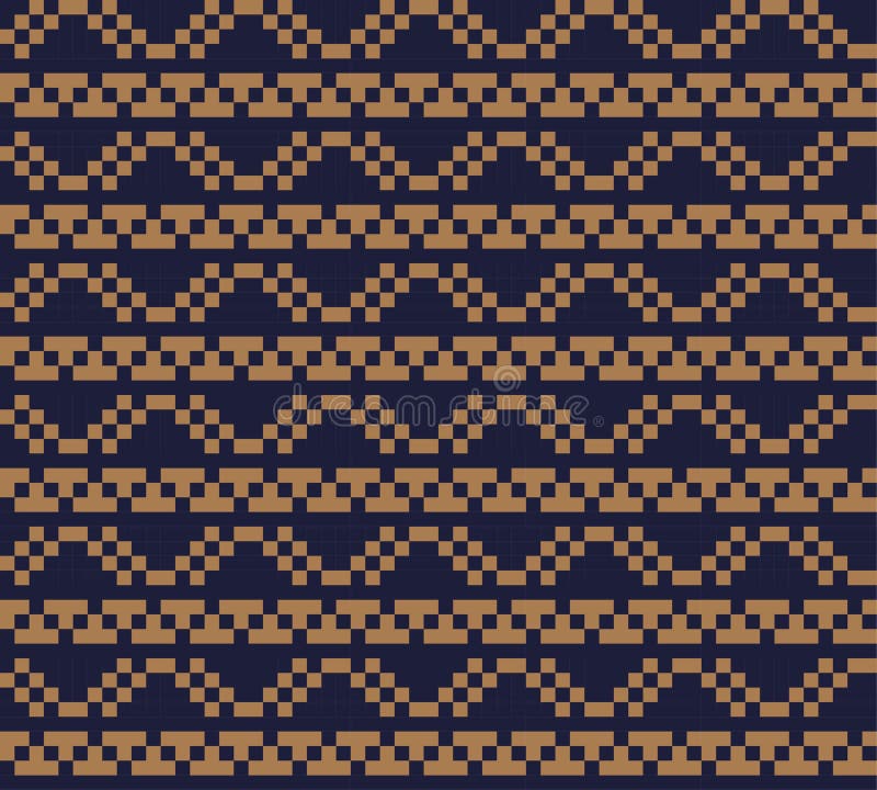 Brun julmässan Isle Seamless Pattern Background royaltyfri illustrationer