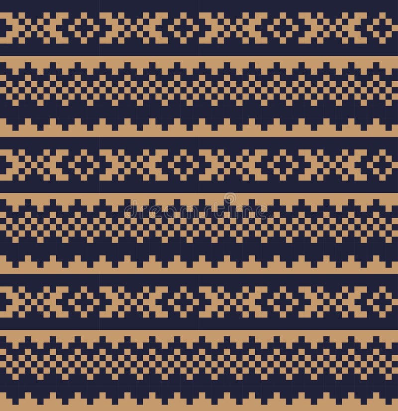 Brun julmässan Isle Seamless Pattern Background royaltyfri illustrationer