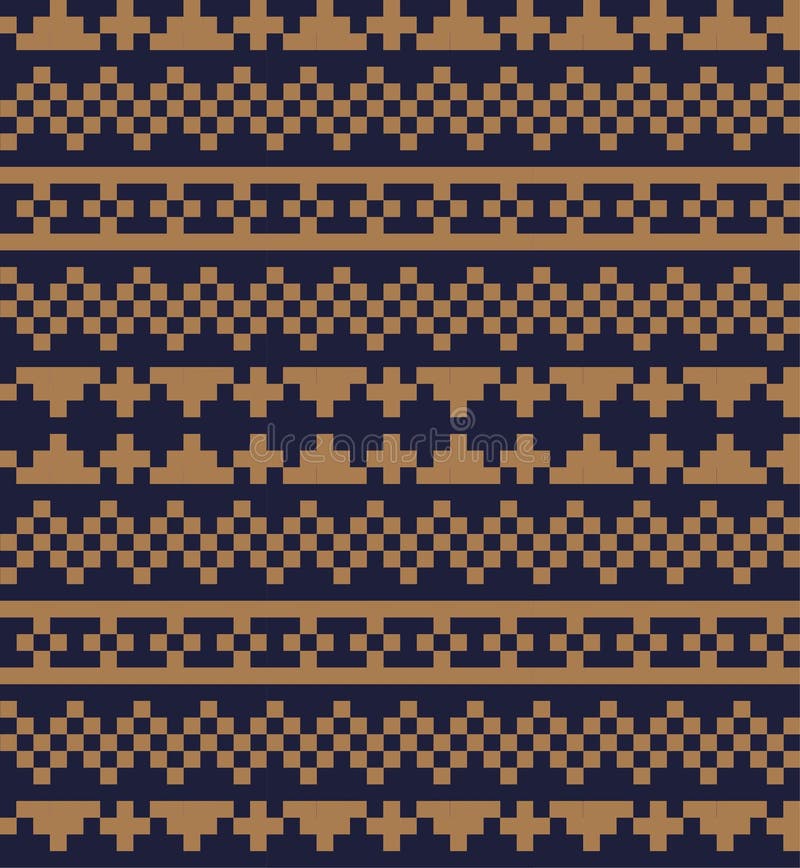 Brun julmässan Isle Seamless Pattern Background royaltyfri illustrationer