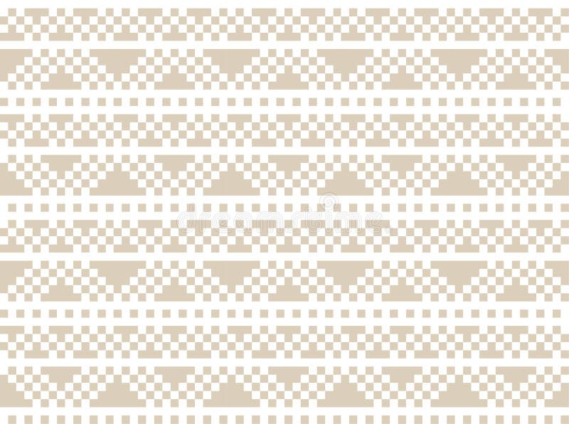 Brun julmässan Isle Seamless Pattern Background stock illustrationer