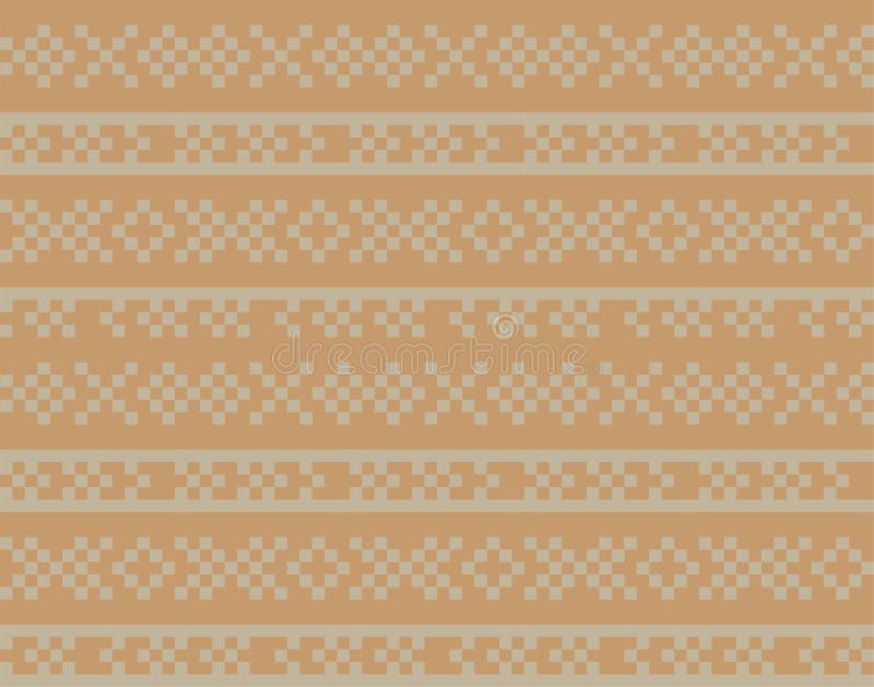 Brun julmässan Isle Seamless Pattern Background royaltyfri illustrationer