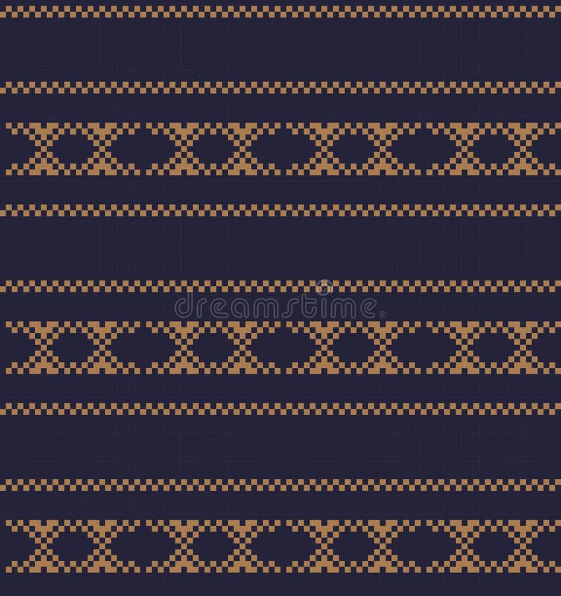 Brun julmässan Isle Seamless Pattern Background vektor illustrationer