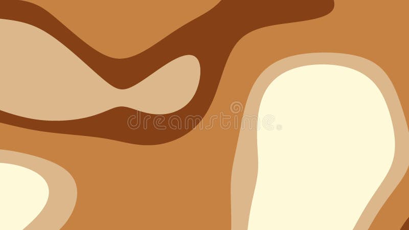 Brun liquide abstrait. crème. fond de courbes beige illustration de vecteur