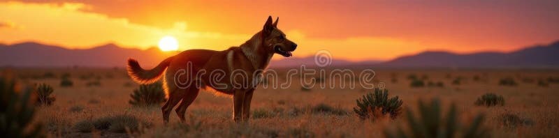 Brun Pitbull-spenbragd Alamosa CO-sollsmutsfrihet royaltyfri illustrationer