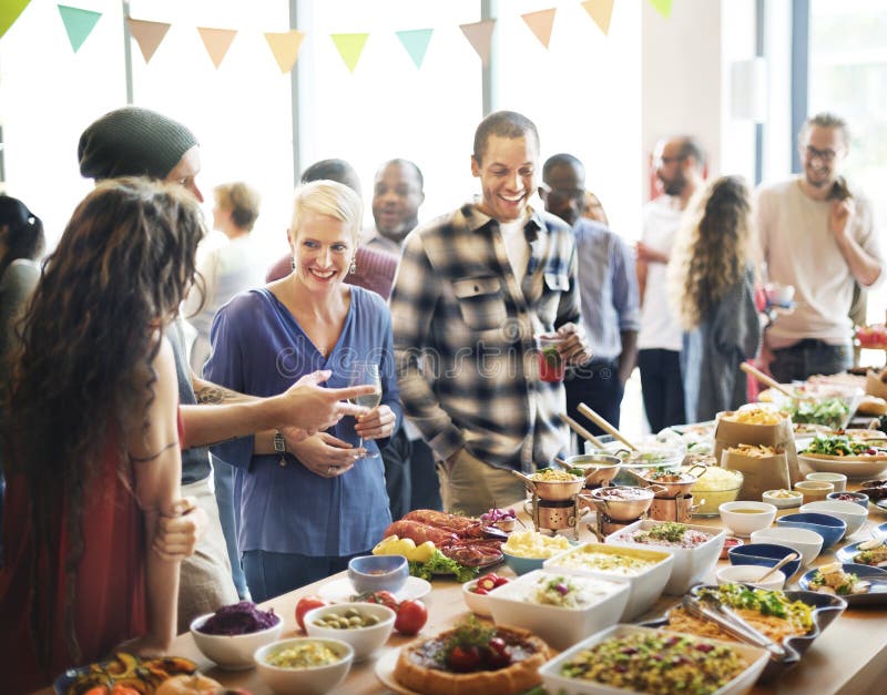 Brunch Choice Crowd Dining Food Options Eating Concept