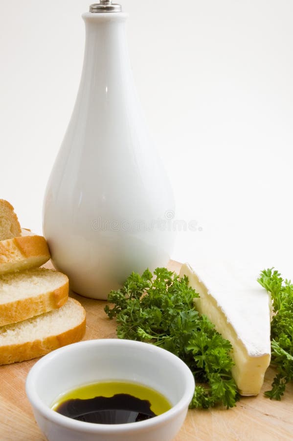 Brie Cheese stock image. Image of wheel, snack, parsley 10824611