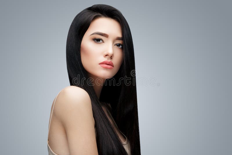 Long curtain bangs  Asian long hair Long hair styles Black wavy hair