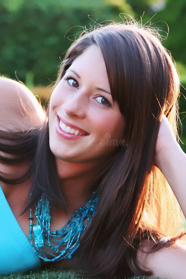 Teen Brunette Fashion Model Stock Photo Image Of Cas