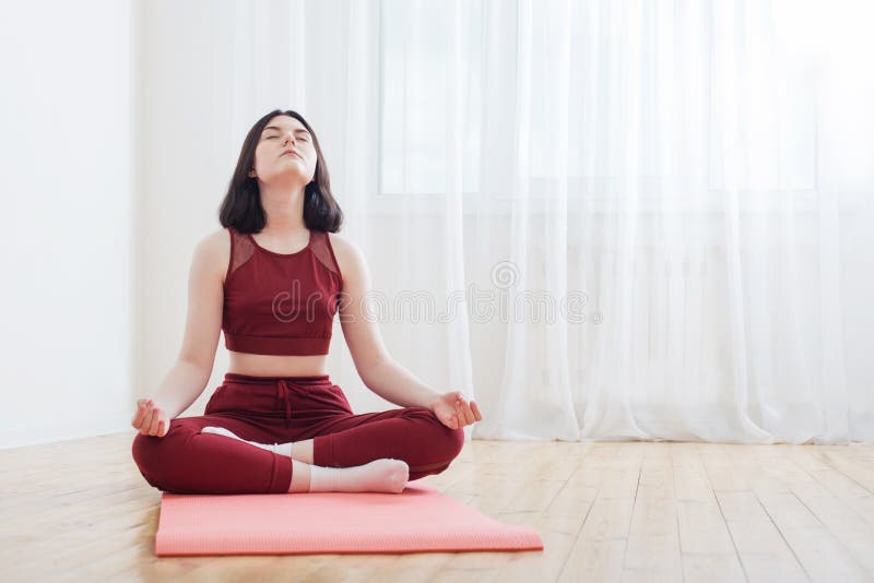 girl doing yoga on floor at home royalty free stock images girl doing yoga on floor at home royalty free stock images