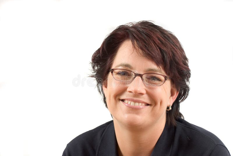 Brunette heureux photos libres de droits