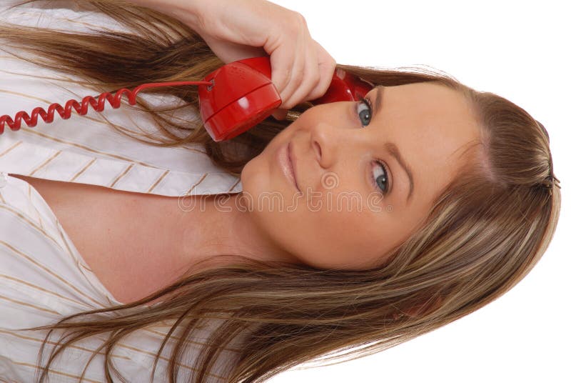 Brunette Woman On Telephone 2