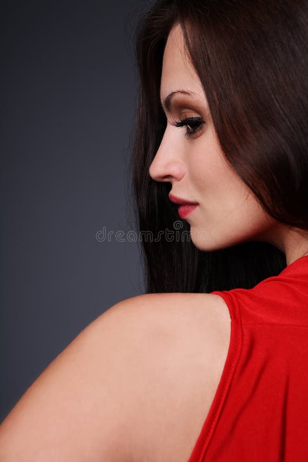 Brunette κομψό στοκ φωτογραφία με δικαίωμα ελεύθερης χρήσης