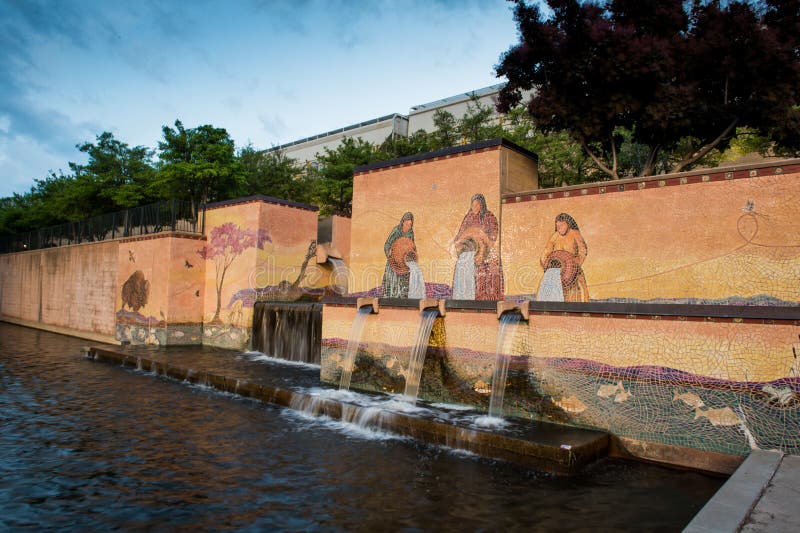 Brunnen von Oklahoma City stockfotos Brunnen von Oklahoma City stockfotos