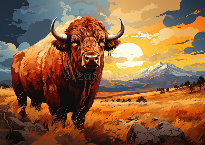 Brunt brontjur i en varmt mättad ström vektor illustrationer