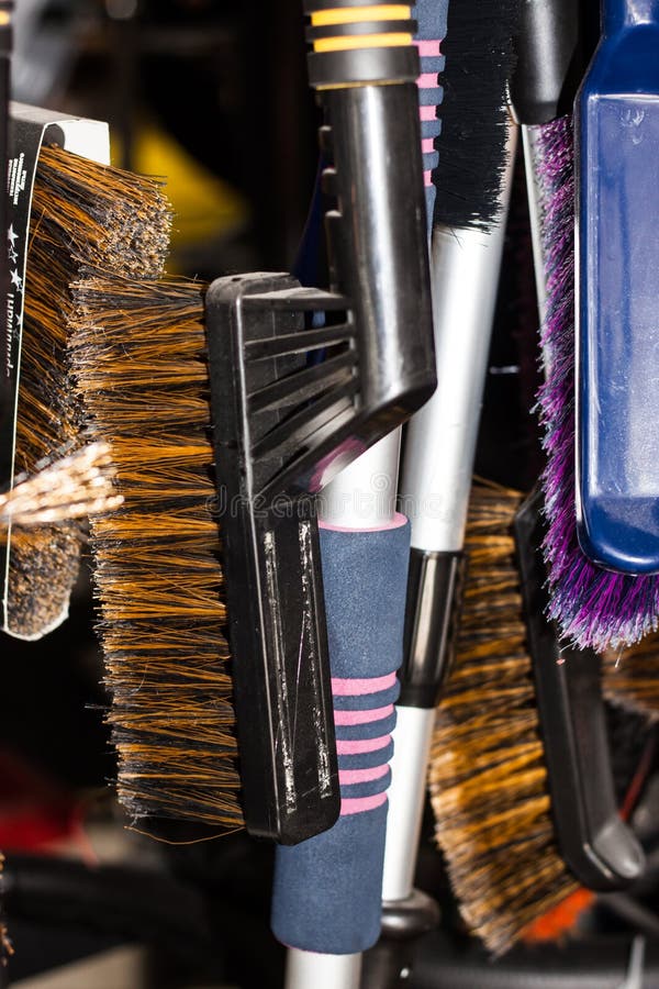 Brush for automotive glass stock image. Image of long 122879903