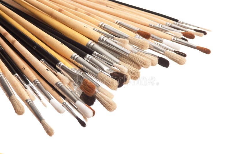 Brush drawing stock photo. Image of artist, school, education 124497290