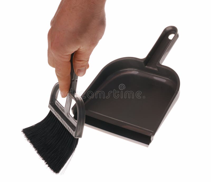 Toy dustpan and broom stock photo. Image of dustpan, yellow 1800280