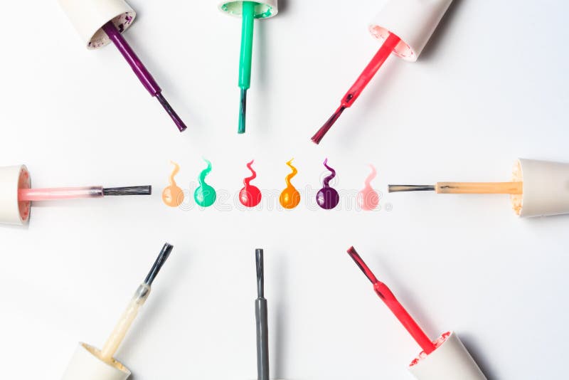 Nail Polish, Paint Smears Isolated on White Stock Photo Image of manicure, canvas 29347790