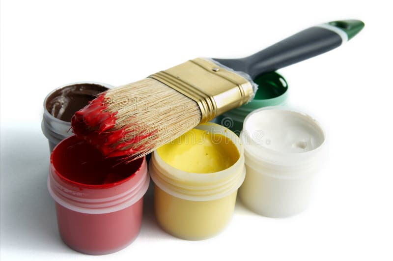 Brush in Hand stock photo. Image of painter, paint, hand 1026762