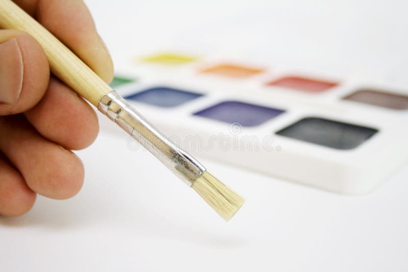 Brush For Painting And Hand Picture. Image 4571160