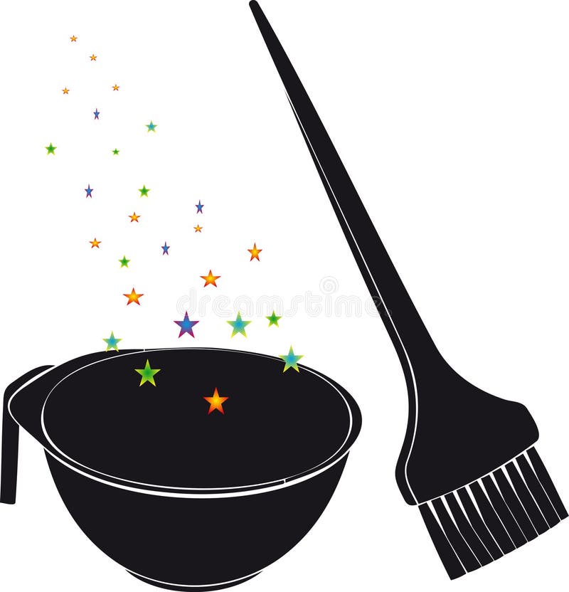 Brush and plate stock vector. Illustration of capacity 42578907