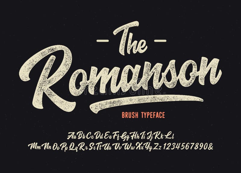 retro typeface