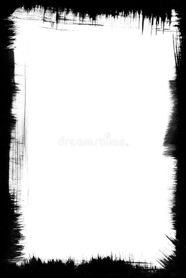 Brush-Stroke Frame stock illustration
