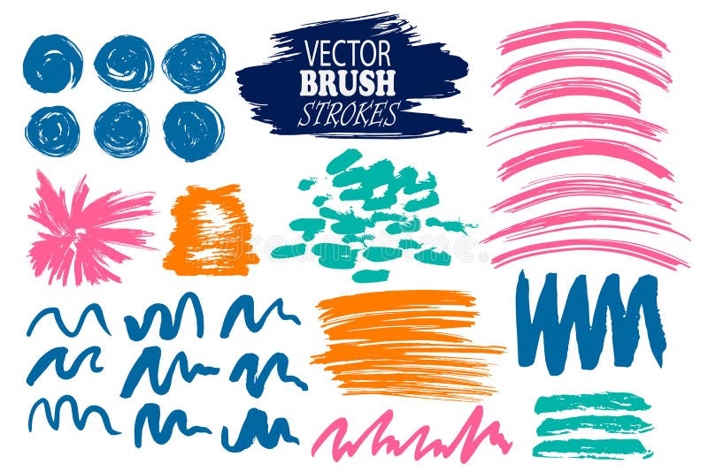 Brush stroke vector - 01 royalty free illustration