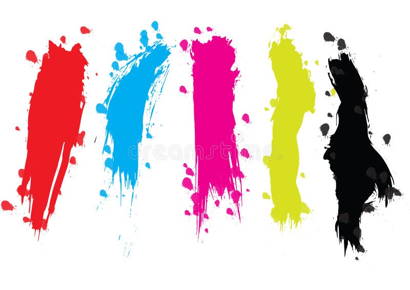 Brush strokes - vector vector illustration