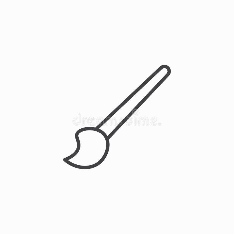 Brush vecor icon set vector illustration