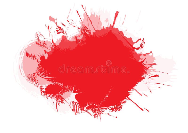 Brushed Blood stains - vector