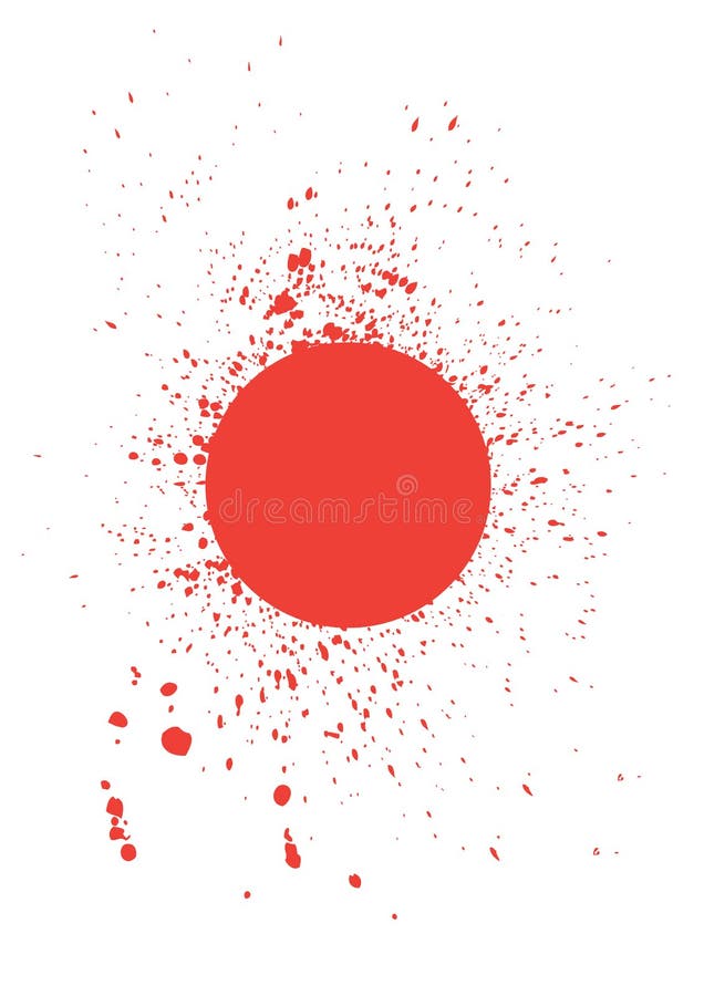 Brushed Blood stains - vector