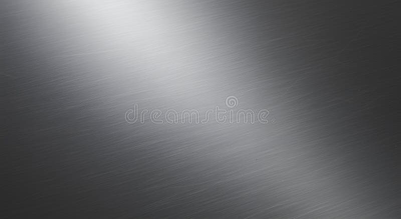 Brushed Metal Texture Background with Silver Gradient and Scratch Detail vector illustration