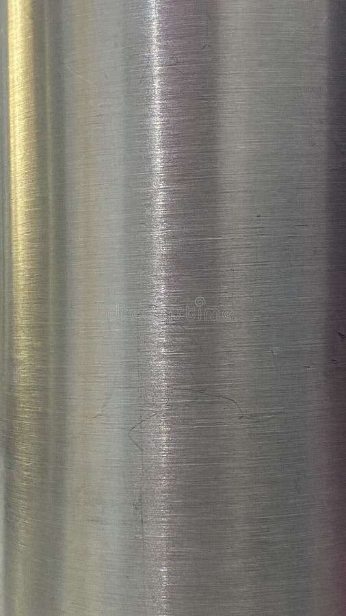 Brushed Stainless Steel Shiny Texture Portrait Stock Image Image of