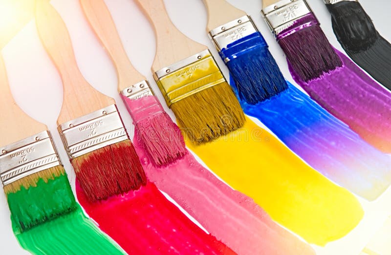 Brushes and Paint for Painting Stock Photo Image of creative, brushes