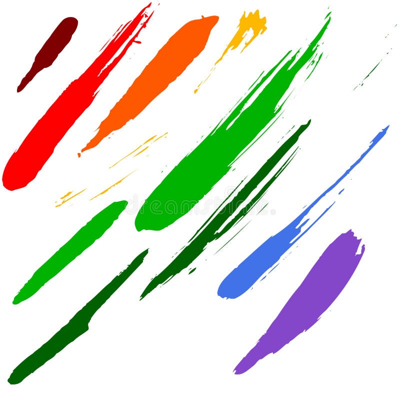 Brushes smudge royalty free illustration