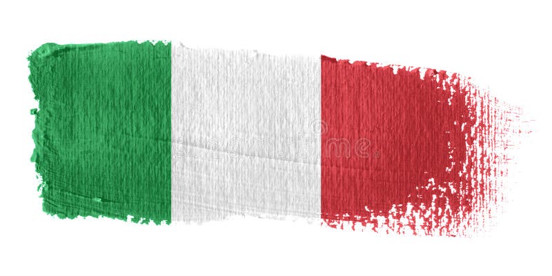 Brushstroke Flag Italy