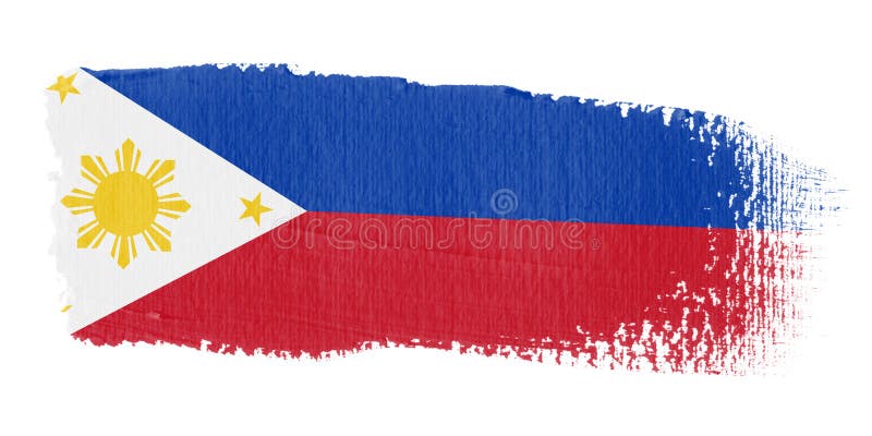 Brushstroke Flag Philippines stock illustration