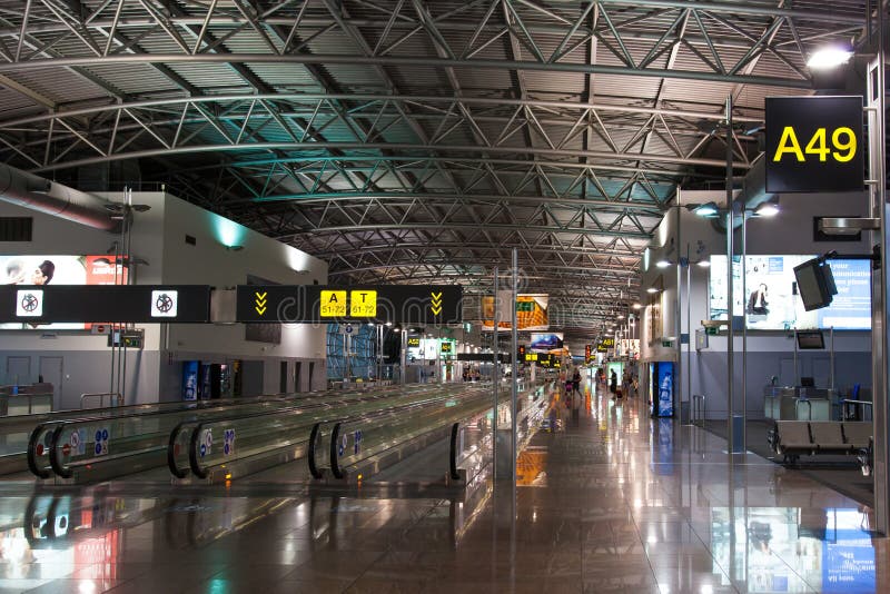 Brussels Airport hall stock photo Brussels Airport hall stock photo