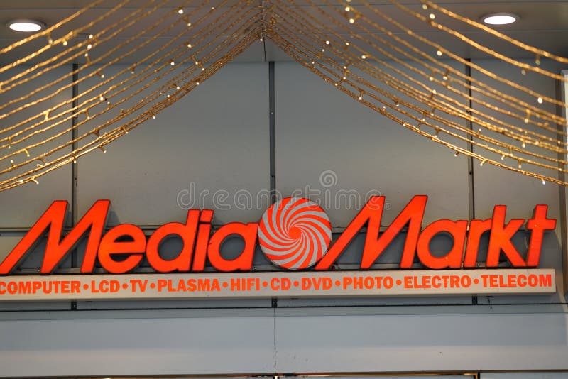 Media Markt store editorial photo. Image of design, computer