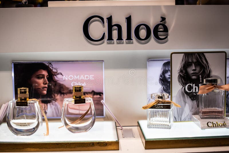 Chloe Perfume on the Shop Display for Sale, Chloe is French Luxury ...