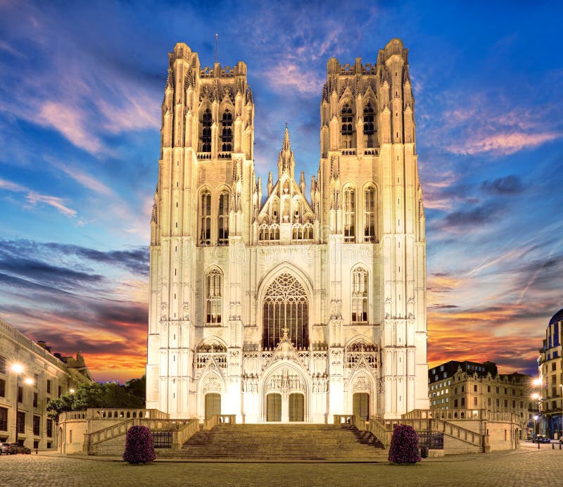 Brussels - Cathedral of St. Michael and St. Gudula, Belgium
