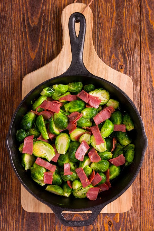 Brussels Sprouts and Bacon stock photo. Image of food 41432522