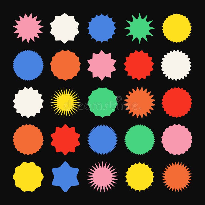 Brutalistyczne kształty geometryczne kolorowe symbole. proste elementy i formy pierwotne. modny projekt retro bauhaus ilustracja wektor