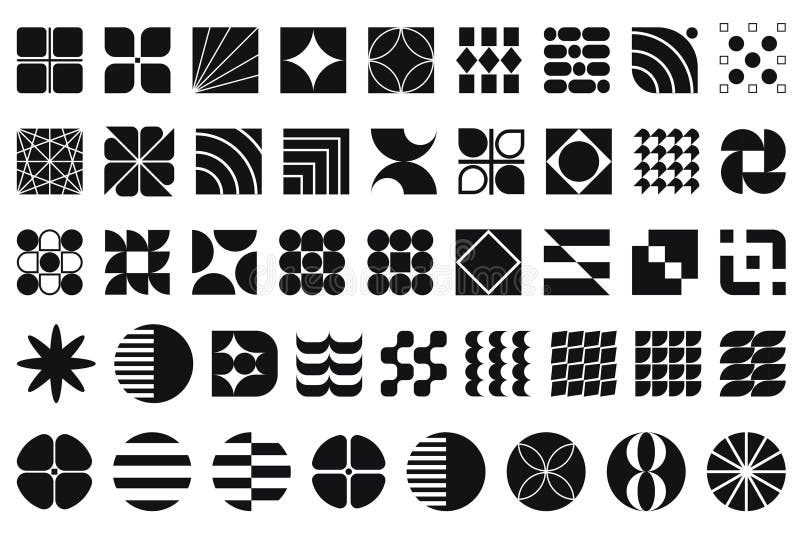 Brutalizm Geometryczny ilustracji